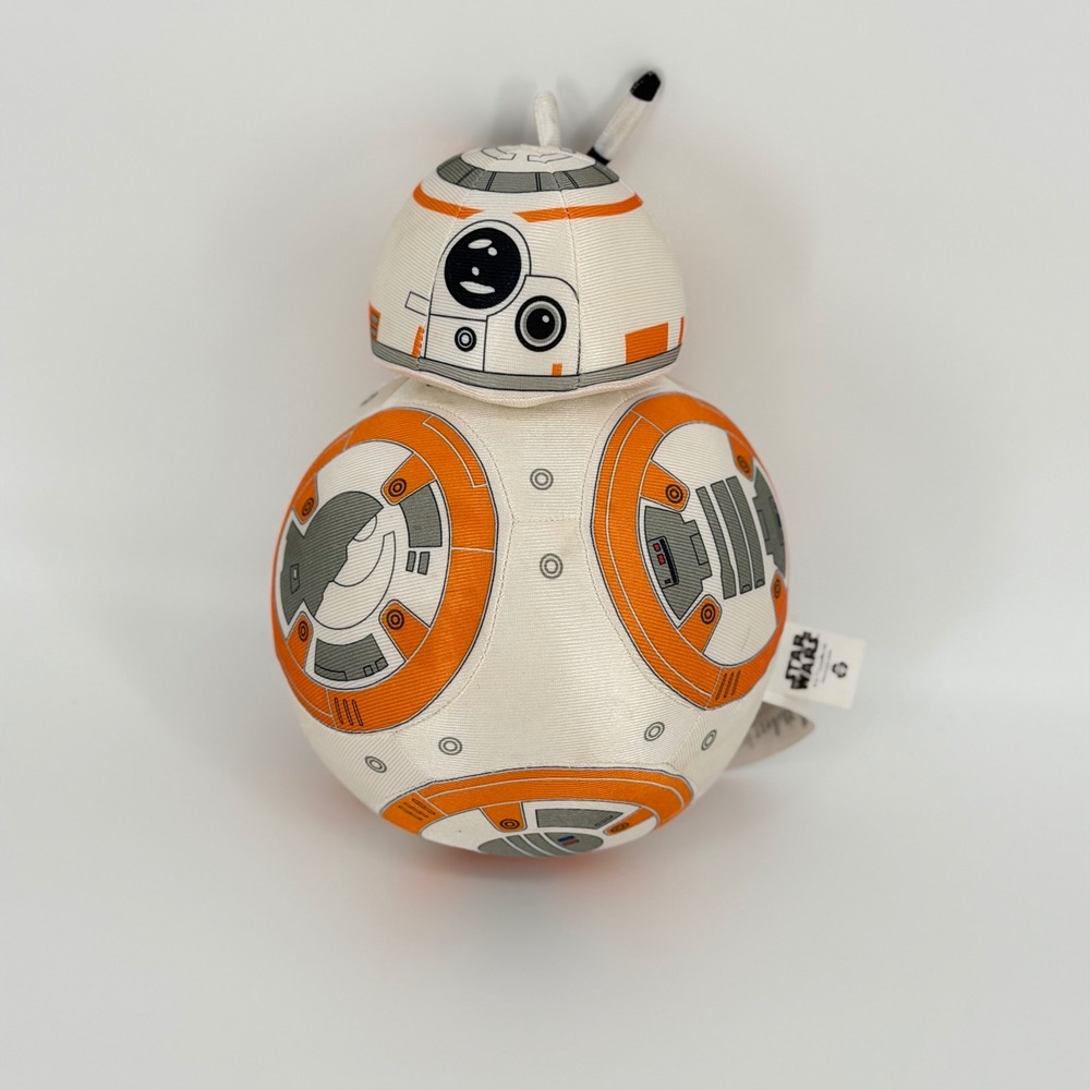 Disney Star Wars BB-8 Plush Droid Orange White Silver 10 Inch Stuffed Toy